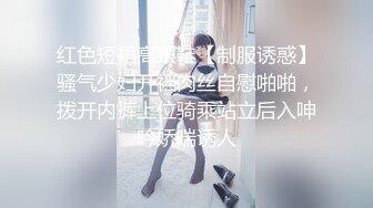 红色短裙高跟鞋【制服诱惑】骚气少妇开裆肉丝自慰啪啪，拨开内裤上位骑乘站立后入呻吟娇喘诱人