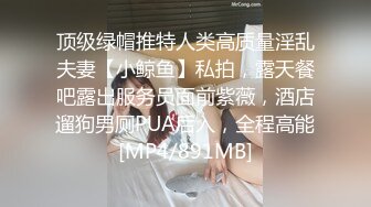 顶级绿帽推特人类高质量淫乱夫妻【小鲸鱼】私拍，露天餐吧露出服务员面前紫薇，酒店遛狗男厕PUA后入，全程高能[MP4/891MB]