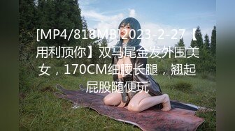 [MP4/818MB]2023-2-27【用利顶你】双马尾金发外围美女，170CM细腰长腿，翘起屁股随便玩