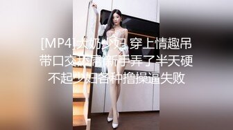 [MP4]大奶少妇 穿上情趣吊带口交舔屌 新手弄了半天硬不起少妇各种撸操逼失败