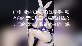 广州· 业内知名 -Ts陈雯雯- 和老总的爱情故事，高跟鞋情趣，舌吻调情，看着就来劲，爆操 一起高潮！