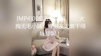 [MP4]00后在线求草❤️，大胸无毛小妹，被男友无套干得哇哇叫！