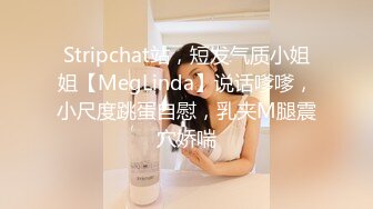 Stripchat站，短发气质小姐姐【MegLinda】说话嗲嗲，小尺度跳蛋自慰，乳夹M腿震穴娇喘